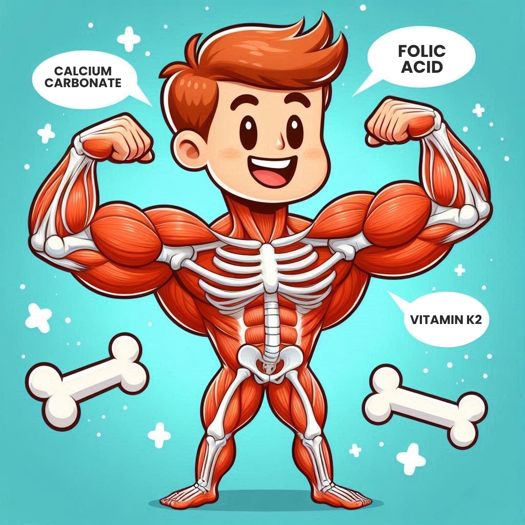 Bone Health , Calcium carbonate , Folic Acid , Vitamin K2