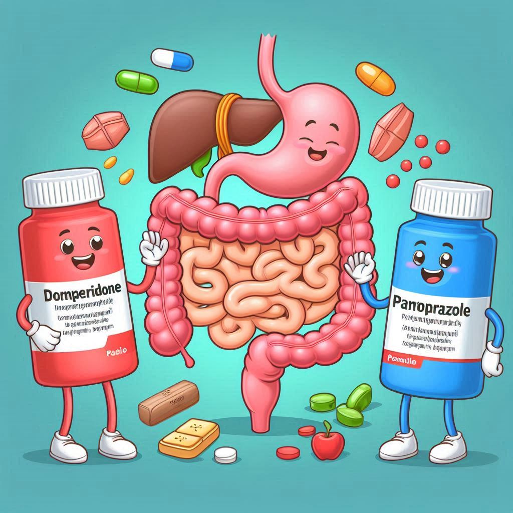 Pantoprazole , Domperidone , digestive health , Domperidone and Pantoprazole